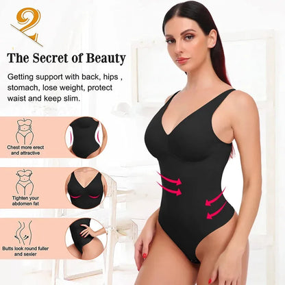 Women's Binders Shapers Body Shapewear Thong Sexy Bodysuit Slimming Underwear Waist Trainer Body Shaper - Shop & Buy