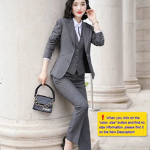 Load image into Gallery viewer, Women Quality Suit Set Office Ladies Work Wear Women OL Pant Suits
