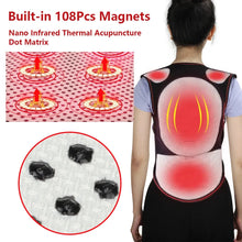 Load image into Gallery viewer, Tourmaline Self-heating Magnetic Therapy Waist Back Shoulder Posture Corrector Spine Lumbar Brace Back Support Belt Pain Relief
