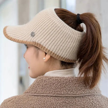 Load image into Gallery viewer, Hats For Women Autumn Winter Sports Empty Top Caps Female Knitted Warm Baseball Cap Fashion Running Golf Sun Hat
