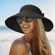 Load image into Gallery viewer, Women Summer Visors Hat - Stylish and UV-Resistant for Outdoor Hiking Foldable Sun Cap
