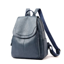 Load image into Gallery viewer, Women Large Capacity Backpack Purses High Quality Leather Female Vintage Bag
