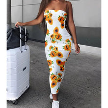 Load image into Gallery viewer, Spring Summer Off Shoulder Sexy Ladies Wrap Dress Women Long Tight Dress
