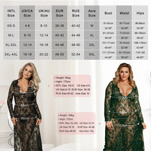 Load image into Gallery viewer, Nightgown Lace Long Nightdress Plus Size Long Sleeve Women Nightie Sexy Sleepwear
