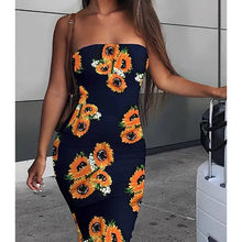 Load image into Gallery viewer, Spring Summer Off Shoulder Sexy Ladies Wrap Dress Women Long Tight Dress
