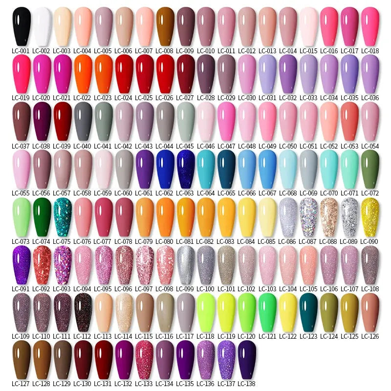 10Pcs/Set Nail Gel Polish Pink Glitter Scheme Popular Spring Colors Semi Permanent Soak Off UV LED Nail Art Gel Kit - Shop & Buy