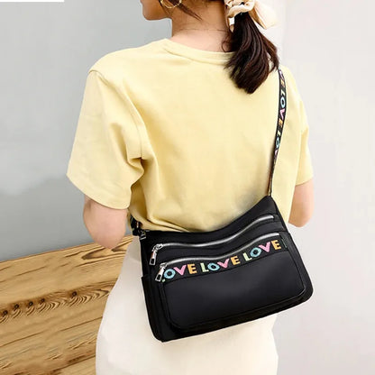 Women's Crossbody Bag Waterproof Nylon Oxford Shoulder Messenger Bags Casual Large Capacity Handbag Ladies Travel Shopping Tote - Shop & Buy