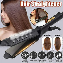 Load image into Gallery viewer, Hair Straightener Four-gear Temperature Adjustment Ceramic Tourmaline Ionic Flat Iron
