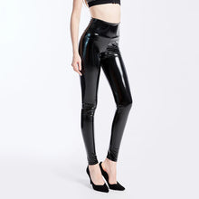 Load image into Gallery viewer, PU Leather Black Pants Leggings High Waist Women Elastic Skinny Push Up Stretch Jeggings
