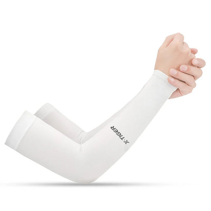 Cycling Arm Sleeves Ice Fabric  Anti-UV Sunscreen Running Cycling Sleeve Outdoor Sport Cycling Arm Warmers Men Women