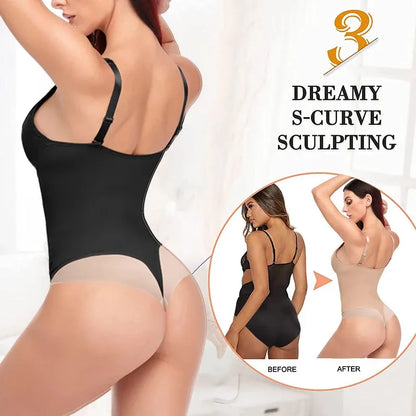 Women's Binders Shapers Body Shapewear Thong Sexy Bodysuit Slimming Underwear Waist Trainer Body Shaper - Shop & Buy