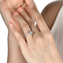 Load image into Gallery viewer, Moissanite Wedding Jewelry 925 Sterling Silver Adjustable Rings
