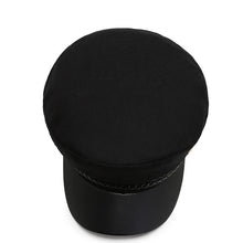 Load image into Gallery viewer, Sun Casual Military Caps Woman Cotton Beret Flat Hats Captain Cap Trucker Vintage Black Sport
