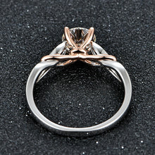 Load image into Gallery viewer, 925 Silver 18K Rose Gold Plated Moissanite Diamond Gemstone Rings
