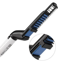 Load image into Gallery viewer, Multifunctional Hair Comb Brush Quick Beard Straightener Men&#39;s Hair Straightening Flat Iron
