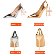 Load image into Gallery viewer, Woman Pumps Patent Leather High Heels Shoes Women Basic Pump Wedding Shoes
