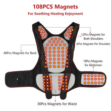 Load image into Gallery viewer, Tourmaline Self-heating Magnetic Therapy Waist Back Shoulder Posture Corrector Spine Lumbar Brace Back Support Belt Pain Relief
