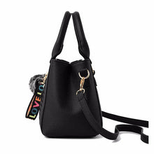 Load image into Gallery viewer, Embroidery Messenger Bags Women Leather Handbags Bags for Women Sac a Main Ladies hair ball Hand Bag
