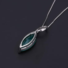 Load image into Gallery viewer, 11.45Ct Marquise Natural Green Agate 925 Sterling Silver Gemstone Necklaces &amp; Pendants For Women Fine Jewelry