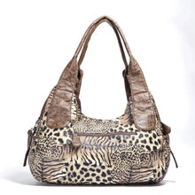 Load image into Gallery viewer, Women Handbags Leopard Bag Top-handle Handbag Fashion Satchel Dumpling Pack Shoulder Bag Tote Bag
