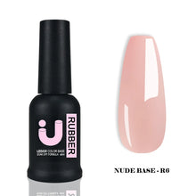 Load image into Gallery viewer, Nude Rubber Base Gel Nail Polish 8ml Semi-permanent Natural uv Varnish Manicure Nail Base Coat
