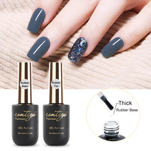 Load image into Gallery viewer, Latest 15ml Rubber Base and Top Thick Nail Base Coat Soak off UV Gel Varnish Semi-permanent Gellak For Nails Art Big Gel
