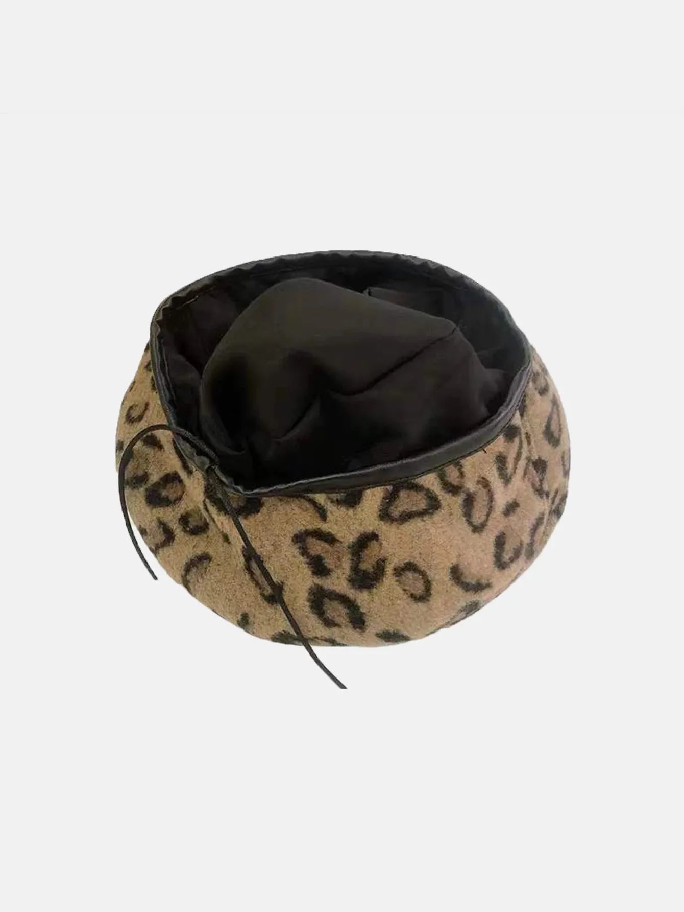 Women's Hat Cute Beret Vintage Hats For Women Leopard Felt Hat Beanie Woolen Winter Hat - Shop & Buy