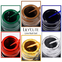 Load image into Gallery viewer, 14/10 Colors 5ml Line Polish Gel Kit Nail Art Design For UV/LED Nails Drawing Polish DIY Painting Varnish Liner Gel
