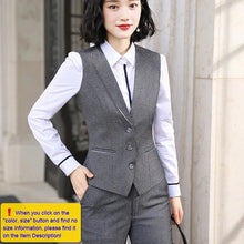 Load image into Gallery viewer, Women Quality Suit Set Office Ladies Work Wear Women OL Pant Suits
