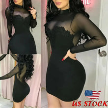 Load image into Gallery viewer, Sexy Bandage Autumn Women Bodycon Sheath Dress Sexy Red Knitted Cotton Long Sleeve Spring Dress
