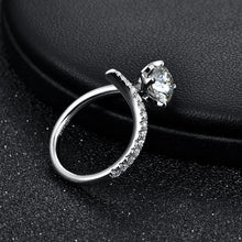 Load image into Gallery viewer, Moissanite Wedding Jewelry 925 Sterling Silver Adjustable Rings
