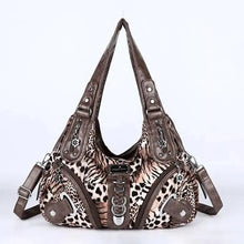 Load image into Gallery viewer, Women Handbags Leopard Bag Top-handle Handbag Fashion Satchel Dumpling Pack Shoulder Bag Tote Bag
