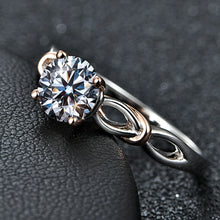 Load image into Gallery viewer, 925 Silver 18K Rose Gold Plated Moissanite Diamond Gemstone Rings
