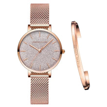 Load image into Gallery viewer, Stainless Steel Mesh Wristwatches Top Brand New Luxury Japan Quartz Movement Rose Gold Designer Elegant Style Watches For Women
