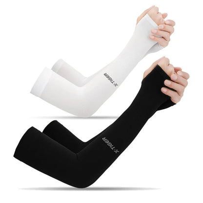 Cycling Arm Sleeves Ice Fabric  Anti-UV Sunscreen Running Cycling Sleeve Outdoor Sport Cycling Arm Warmers Men Women