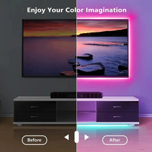 Load image into Gallery viewer, 5V RGB 5050 LED Light Strip USB Infrared Remote Control Flexible Lamp Tape Ribbon Diode For Festival Party TV Desk Bedroom
