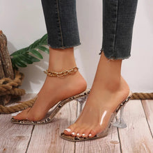 Load image into Gallery viewer, Summer Design Women&#39;s Sandals Sexy and Fashionable High Heel Open Toe Thin Sole Slope Heel
