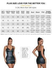 Load image into Gallery viewer, Hot Underwear Black Baby doll Lace Zipper Erotic Lenceria Sexy Plus Size Lingeries Nightgown Women Fancy Faux Leather Mini Dress
