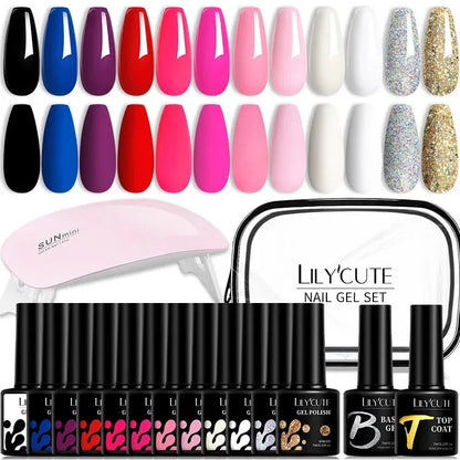 12PCs 7ml Spring Macaron Nail Gel Polish Set Semi Permanent UV Gel For Manicure Soak Off Gel Nail Polish Kit Varnishes - Shop & Buy