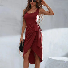 Load image into Gallery viewer, Sexy Sleeveless Short Club Dress Ladies Summer Solid Bodycon Dress Women Evening Party Tight Dresses Clubwear
