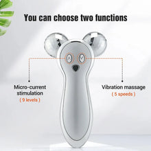 Load image into Gallery viewer, 3D Roller V Face Lifting Massager Micro Current Skin Firming Wrinkle Removal Device Facial Body Slimming Shaping Massage Machine
