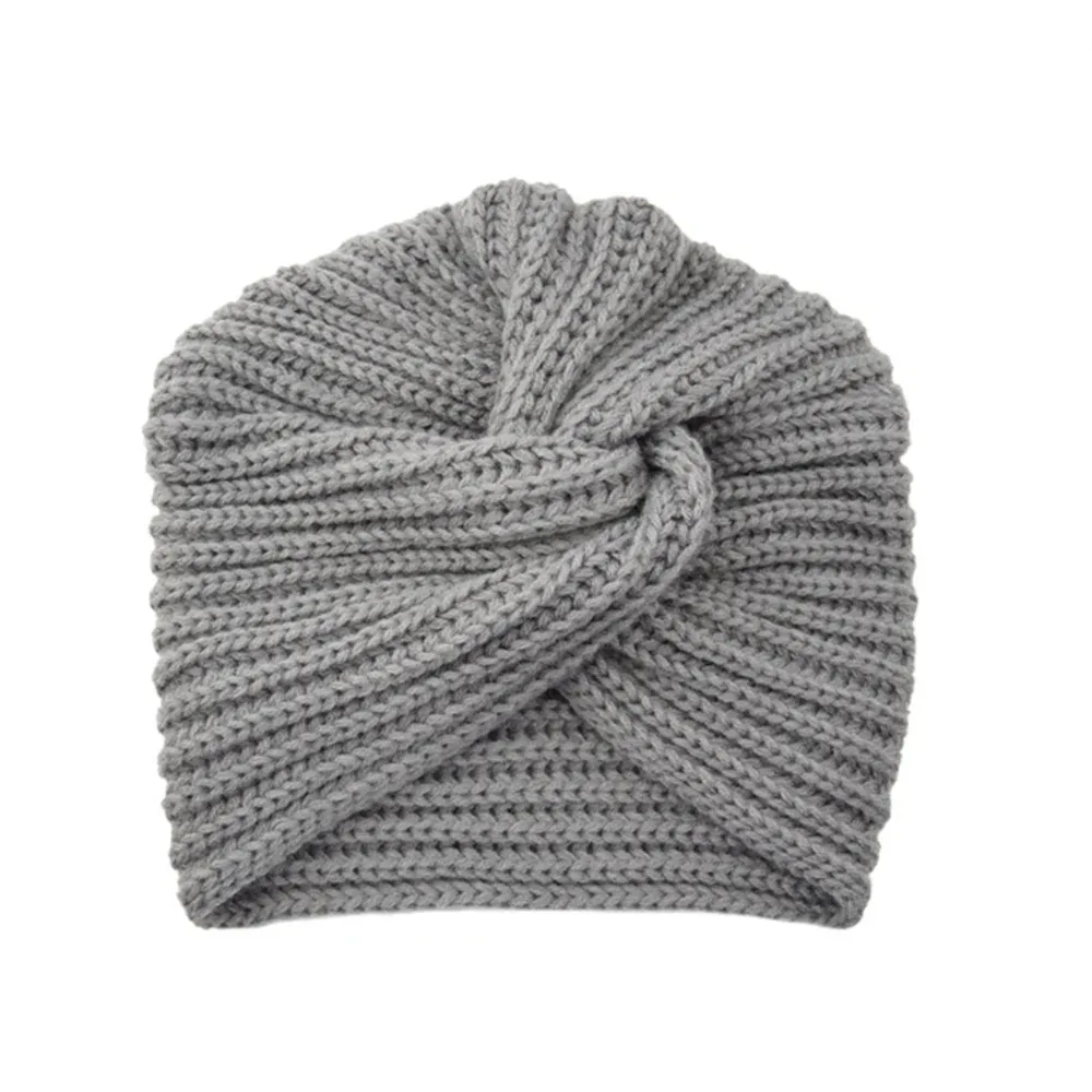 Women's Knitted Turban Hat Bohemia Cashmere Cross Wrap Head Lndian  Wool   Bonnet Turbante Cap - Shop & Buy