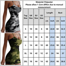 Load image into Gallery viewer, Strap Sexy Dress Camouflage Print Mini Dress Short Summer Sleeveless Women Clothing
