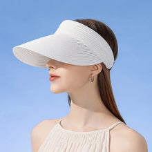 Load image into Gallery viewer, Spring and Summer Women&#39;s Outdoor Sunshade  Straw Hat Fashion Empty Top  Duck Tongue Hat
