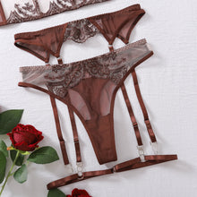 Load image into Gallery viewer, Fancy Lingerie Seductive Delicate Underwear Vintage Sexy Outfits For Woman Onlyfans French Bra Set Ensemble Intimate
