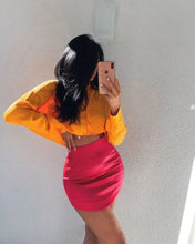 Load image into Gallery viewer, Slim Chic Elegant Women Mini Skirts Green Satin High Street Solid Side Zipper Sexy Bodycon Skirt
