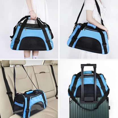 Pet Travel Bag, Airline Approved Luggage Bag, Pet Travel Carry Bag Suitable for Small Dogs, Cats and Puppies, Small Animals