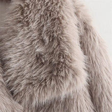 Load image into Gallery viewer, New women&#39;s fashion temperament versatile loose large lapel artificial fur effect jacket
