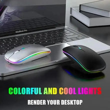 Load image into Gallery viewer, Wireless Mouse Gaming Mouse Backlight USB Compatible RGB Rechargeable Mice Silent Backlit Ergonomic Gaming Mouse
