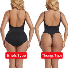 Load image into Gallery viewer, U-Shape Backless Bodysuit Shapewear Women Tummy Control Body Shaper Camis Top Slimming Briefs Thongs Shaping Underwear
